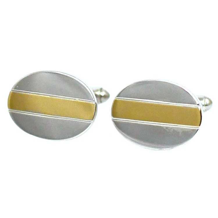 Tiffany Cufflinks Silver Yellow Gold